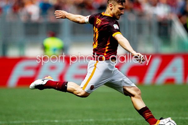 Francesco Totti AS Roma in action