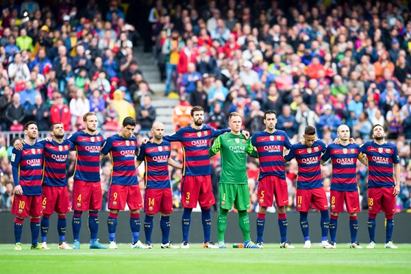 Barcelona Team Line Up La Liga 2016