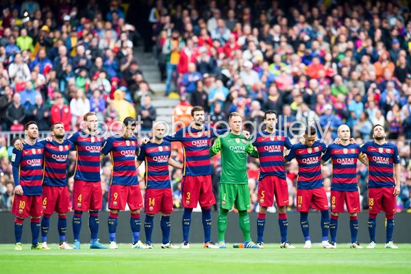Barcelona Team Line Up La Liga 2016