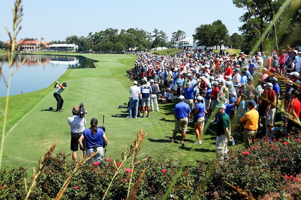 Jason Day 18th tee PLAYERS Championship Sawgrass 2016