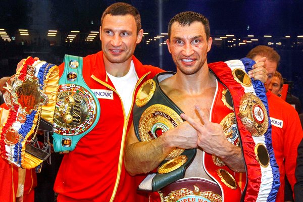 Wladimir & Vitali Klitschko after David Haye fight