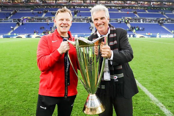 Mark McCall & Owner Nigel Wray Saracens European Champions 2016