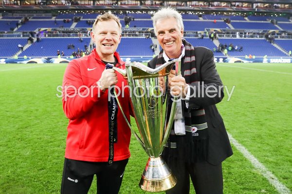 Mark McCall & Owner Nigel Wray Saracens European Champions 2016