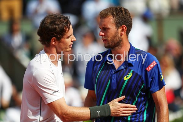 Andy Murray beats Mathias Bourgue France Round 2 Paris 2016 