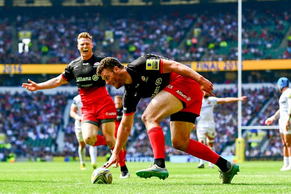 Duncan Taylor Saracens scores v Exeter Premiership Final 2016