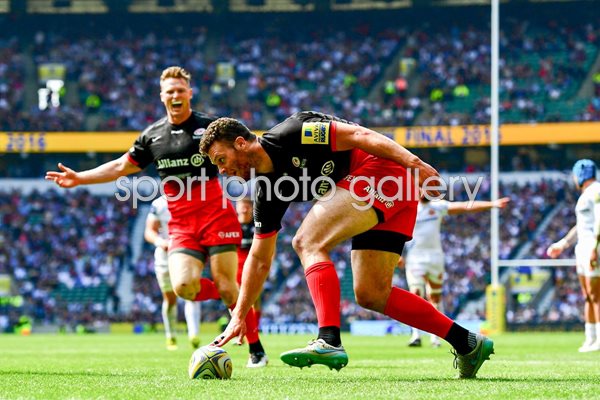 Duncan Taylor Saracens scores v Exeter Premiership Final 2016