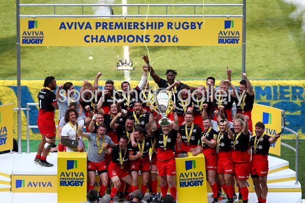 Saracens Premiership Champions Twickenham 2016