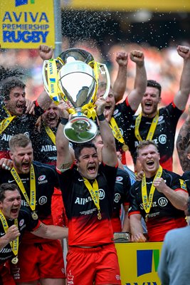 Captain Brad Barritt Saracens Premiership Champions 2016