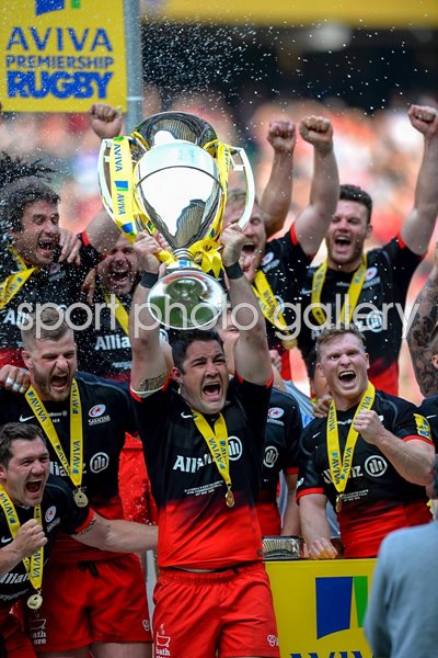 Captain Brad Barritt Saracens Premiership Champions 2016