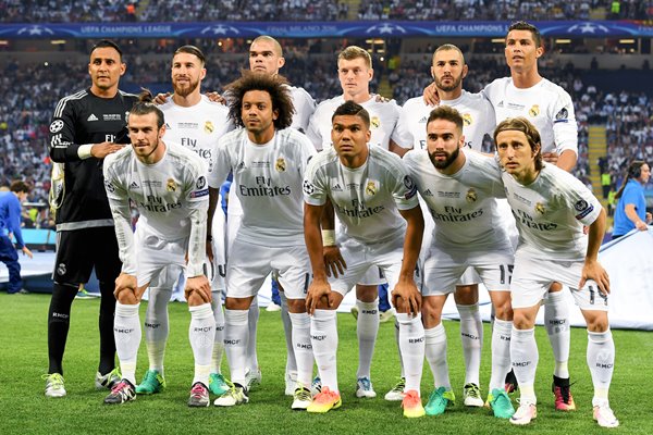 Real Madrid Team Champions League Final 2016