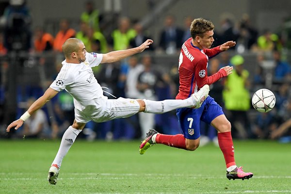 Pepe Real Madrid v Atletico Madrid Champions League Final 2016