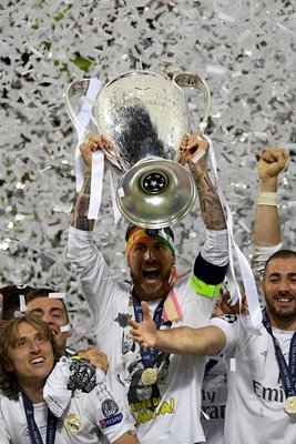 Sergio Ramos Real Madrid Champions League Winners 2016