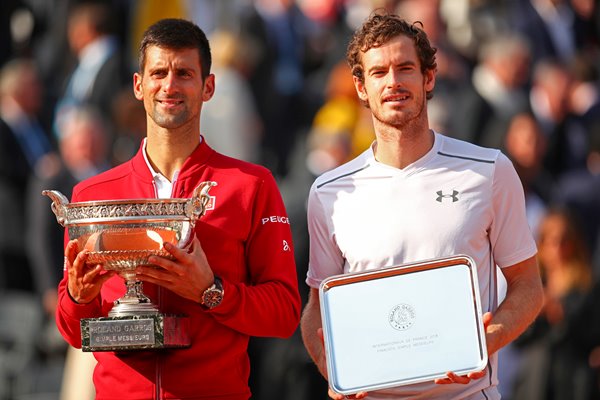 Andy Murray & Novak Djokovic French Open Final 2016