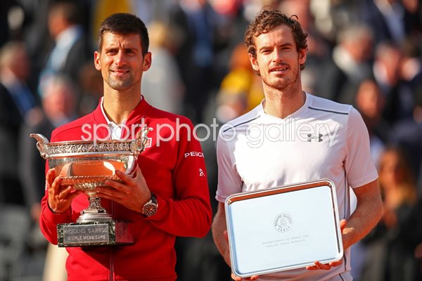 Andy Murray & Novak Djokovic French Open Final 2016