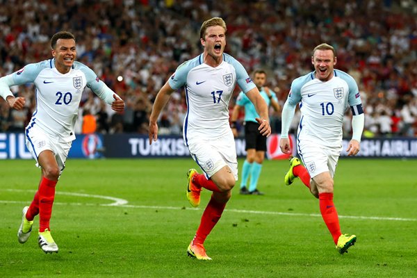 Eric Dier Scores England v Russia Marseille 2016