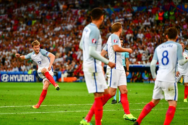Eric Dier Free Kick England v Russia Marseille 2016