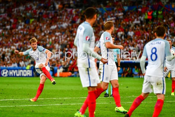 Eric Dier Free Kick England v Russia Marseille 2016