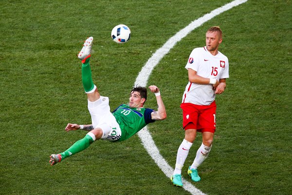 Kyle Lafferty Northern Ireland v Poland Nice 2016