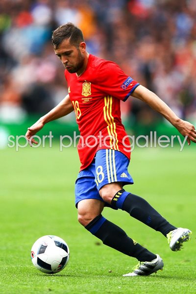 Jordi Alba Spain v Czech Republic European Championships 2016
