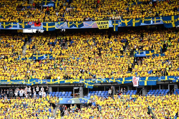 Sweden fans v Republic of Ireland Europeans 2016