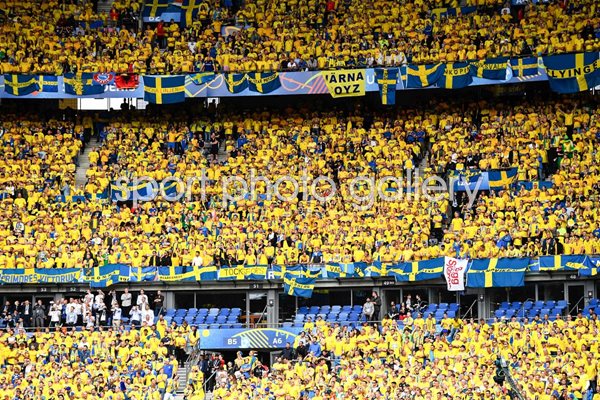 Sweden fans v Republic of Ireland Europeans 2016