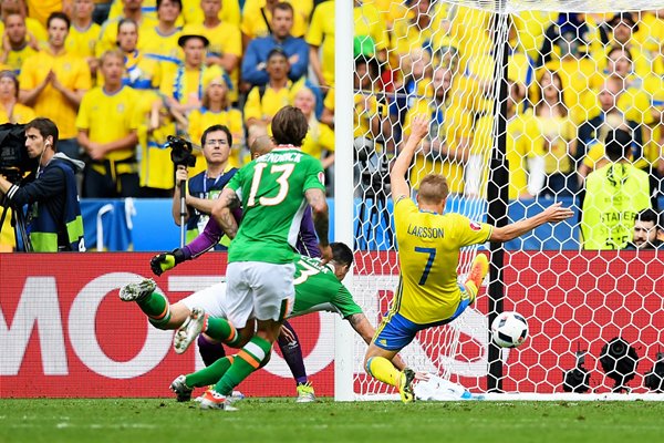 Ciaran Clark Ireland Own Goal v Sweden Paris 2016