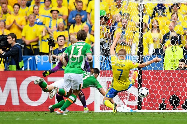 Ciaran Clark Ireland Own Goal v Sweden Paris 2016