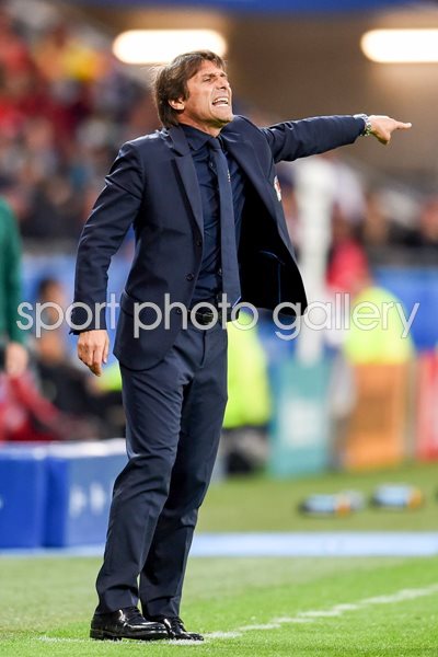Antonio Conte Head Coach Italy v Belgium Lyon 2016
