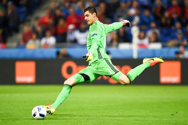 Thibaut Courtois Belgium v Italy Lyon Europeans 2016