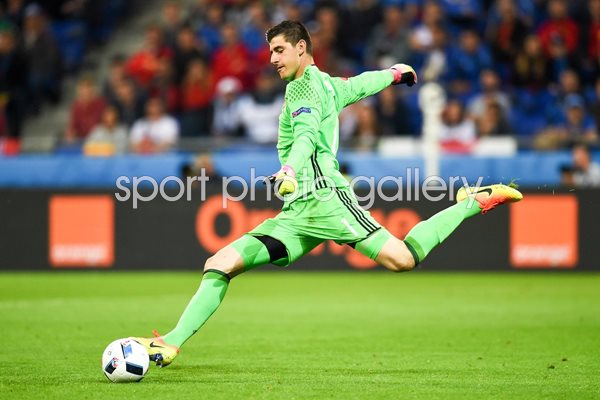 Thibaut Courtois Belgium v Italy Lyon Europeans 2016
