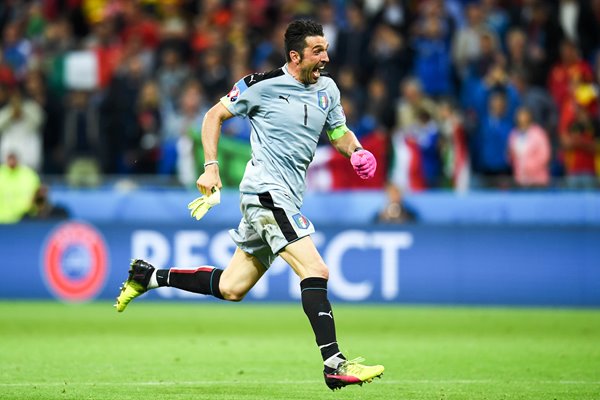 Gianluigi Buffon Italy v Belgium Lyon Europeans 2016
