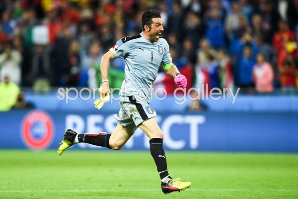 Gianluigi Buffon Italy v Belgium Lyon Europeans 2016