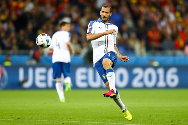 Giorgio Chiellini Italy v Belgium Lyon Europeans 2016