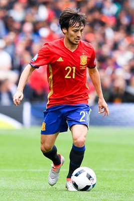 David Silva Spain v Czech Republic Toulouse Europeans 2016