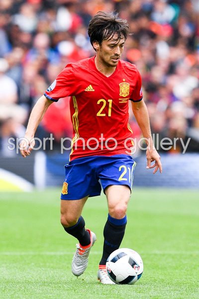 David Silva Spain v Czech Republic Toulouse Europeans 2016