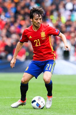 David Silva Spain v Czech Republic Toulouse Europeans 2016