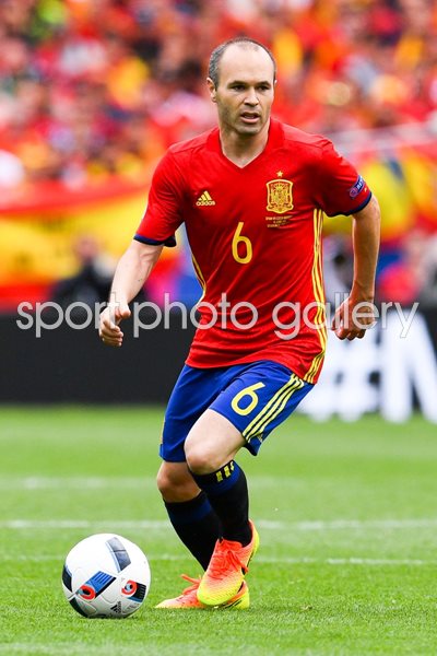 Andres Iniesta Spain v Czech Republic Toulouse 2016