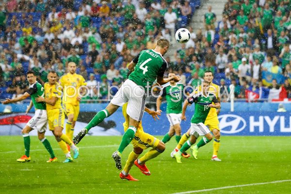 Gareth McAuley Northern Ireland scores v Ukraine 2016