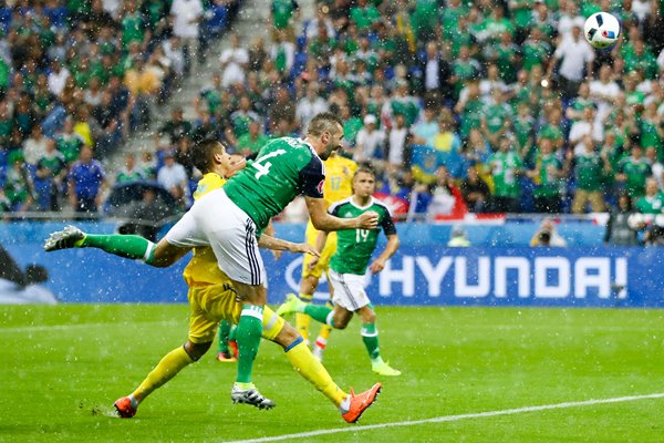 Gareth McAuley Northern Ireland scores v Ukraine 2016