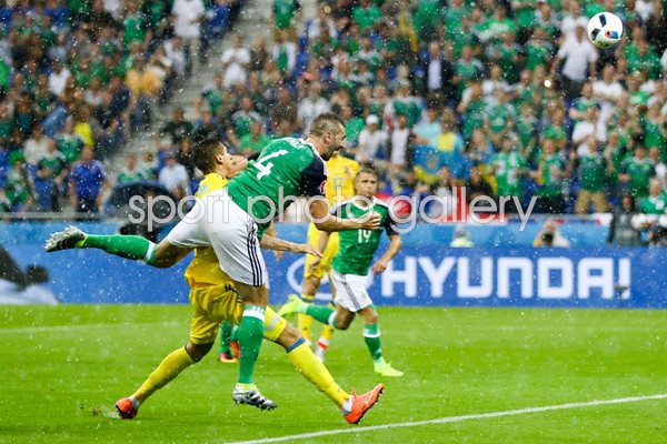 Gareth McAuley Northern Ireland scores v Ukraine 2016