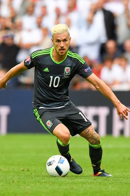 Aaron Ramsey Wales v England Lens 2016