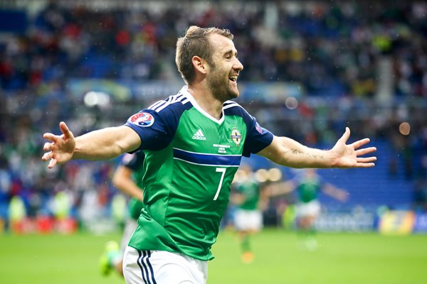 Niall McGinn Northern Ireland scores v Ukraine Lyon 2016