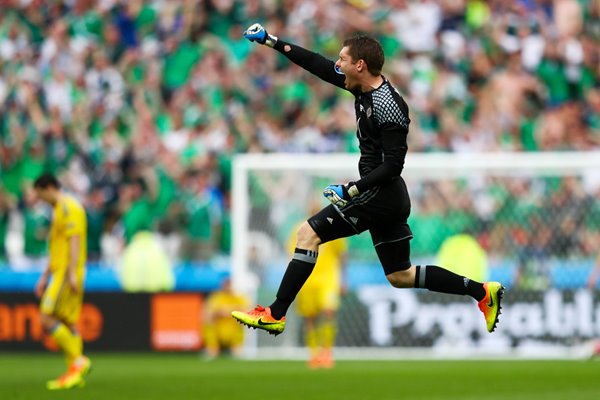 Michael McGovern Northern Ireland v Ukraine Lyon 2016