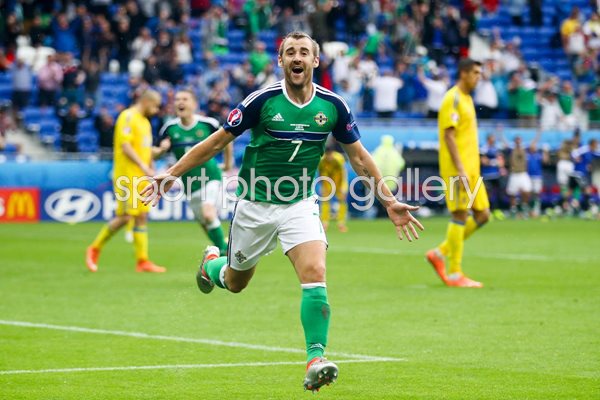 Niall McGinn Northern Ireland goal v Ukraine