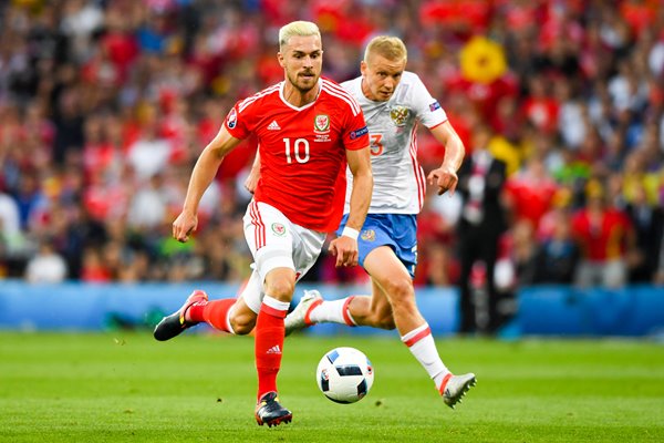 Aaron Ramsey Wales v Russia Toulouse 2016