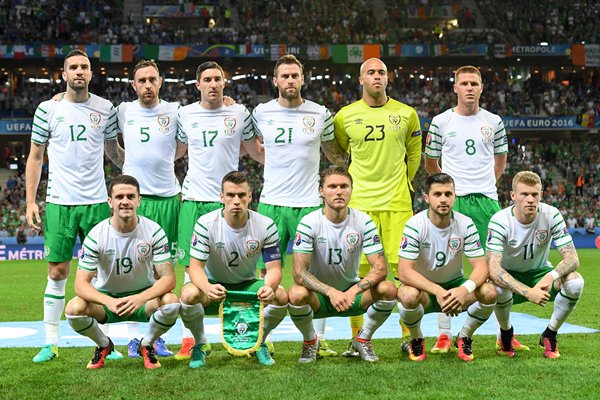 Ireland team v Italy Lille European Championships 2016