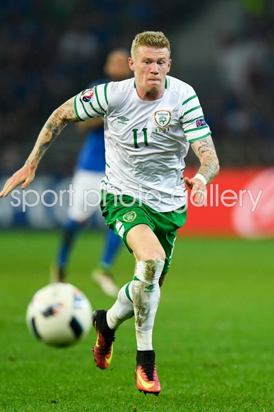 James McClean Ireland v Italy Lille  Europeans 2016