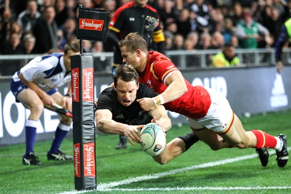 Ben Smith New Zealand scores v Wales Dunedin 2016