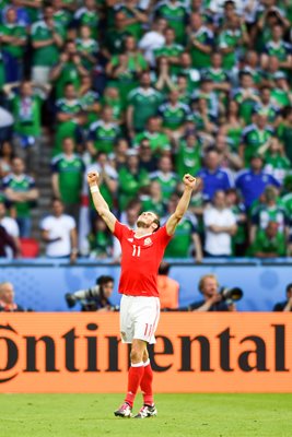 Gareth Bale Wales v Northern Ireland Paris 2016