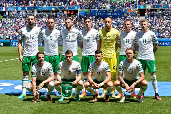 Republic of Ireland team v France Europeans 2016